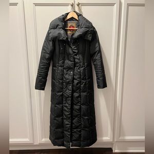 Cole Haan down puffer black full length coat XS ladies women
